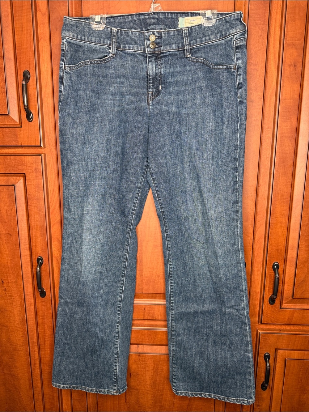 Classic GAP Women's Blue Denim Jeans - Curvy Stretch, Size: 14R